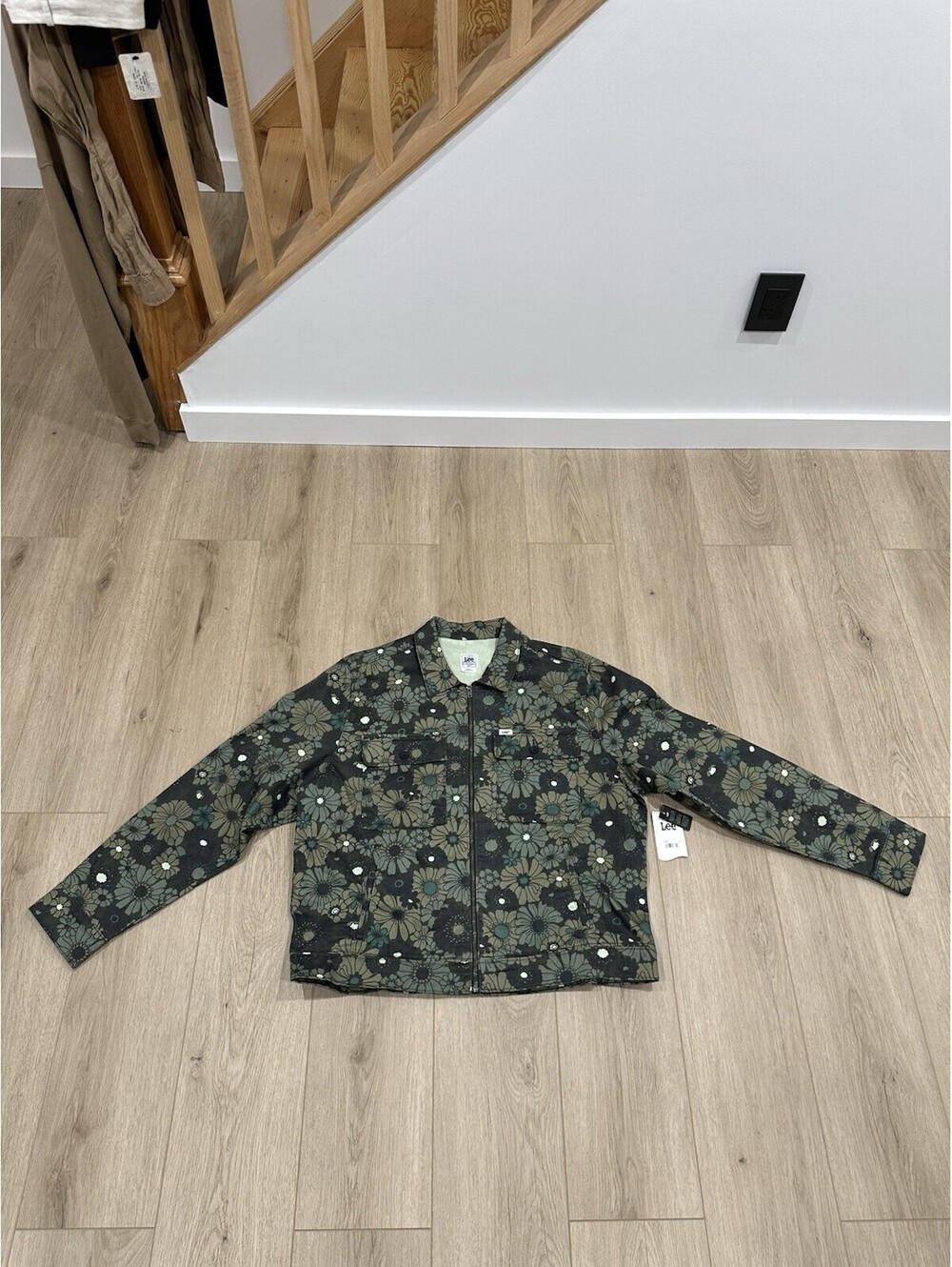 NWT Lee Heritage Chetopa Twill Workwear Jacket Mens XL Floral